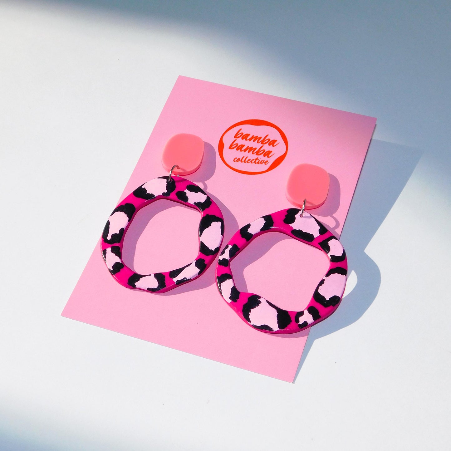 Hand Painted Gloria Dangle Earrings