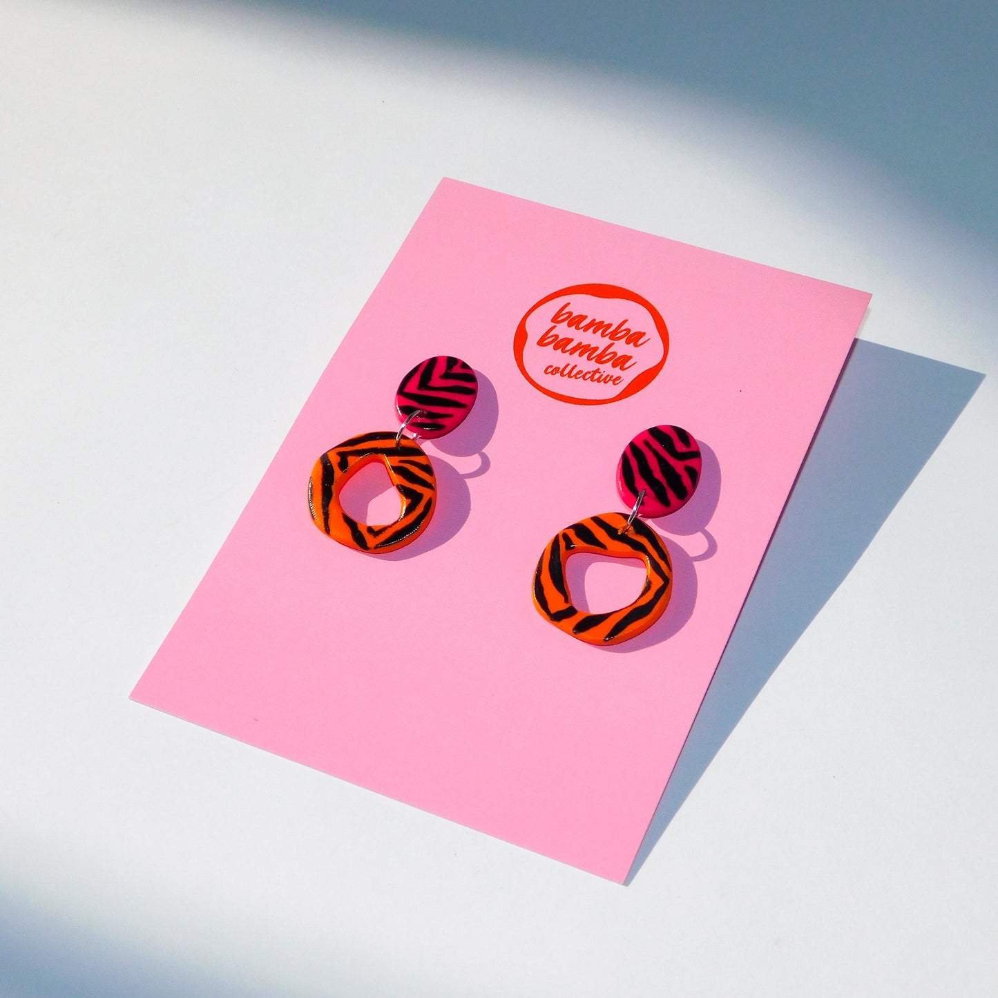 Hand Painted Gloria Mini Dangle Earrings