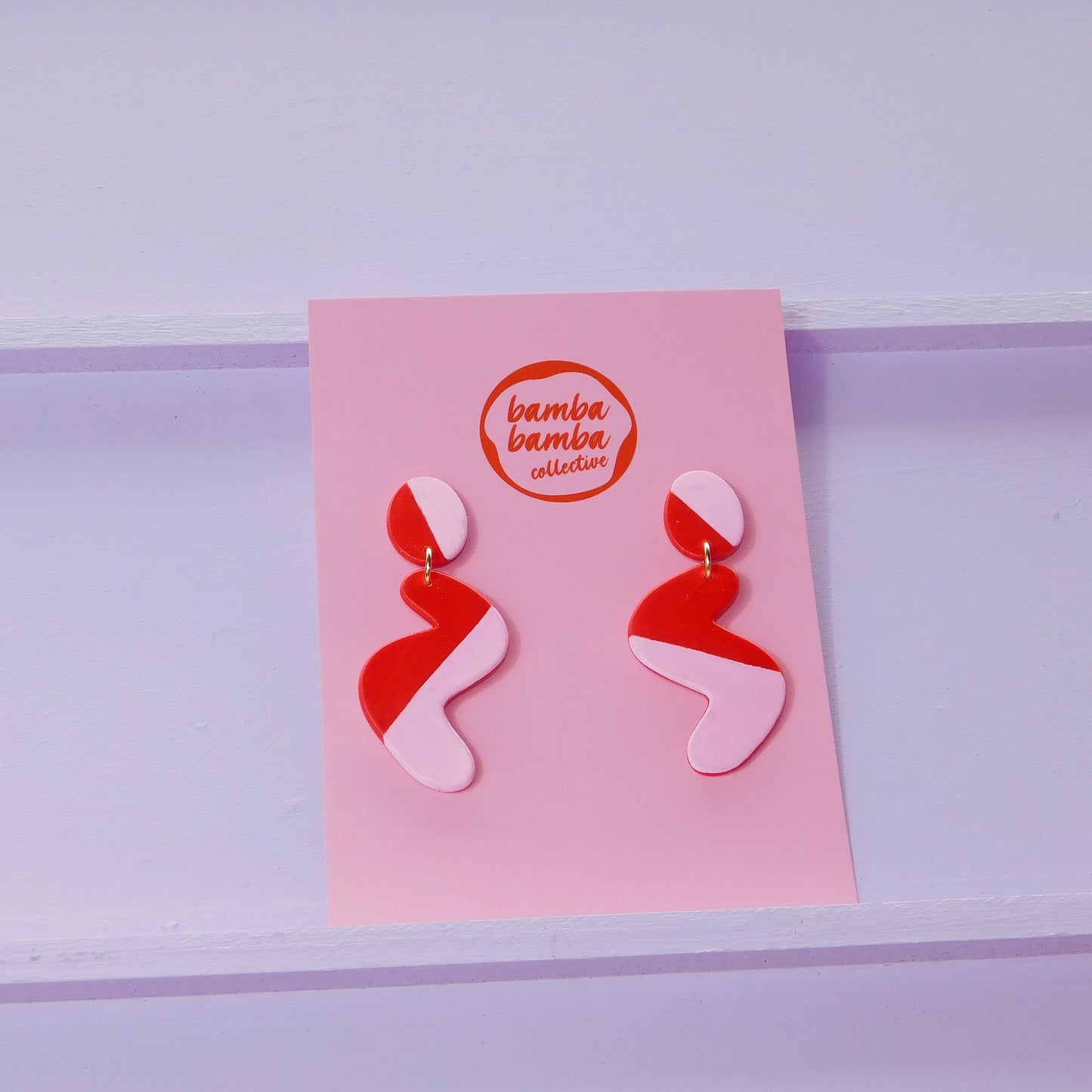 Hand-Painted Dangle Earrings
