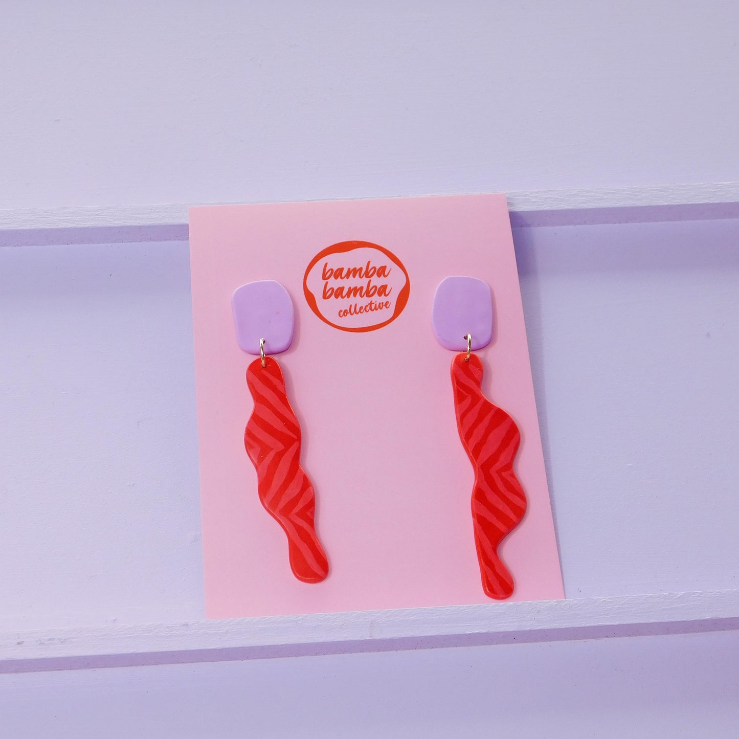 Hand-Painted Dangle Earrings