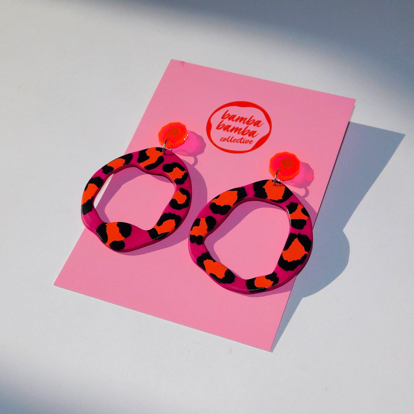 Hand Painted Gloria Dangle Earrings