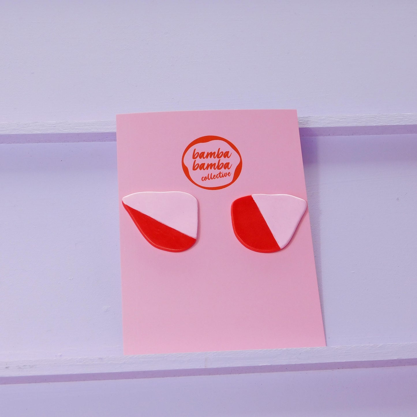 Hand-Painted Stud Earrings