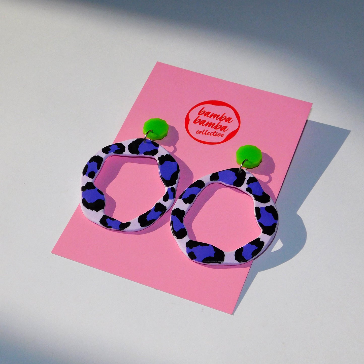 Hand Painted Gloria Dangle Earrings