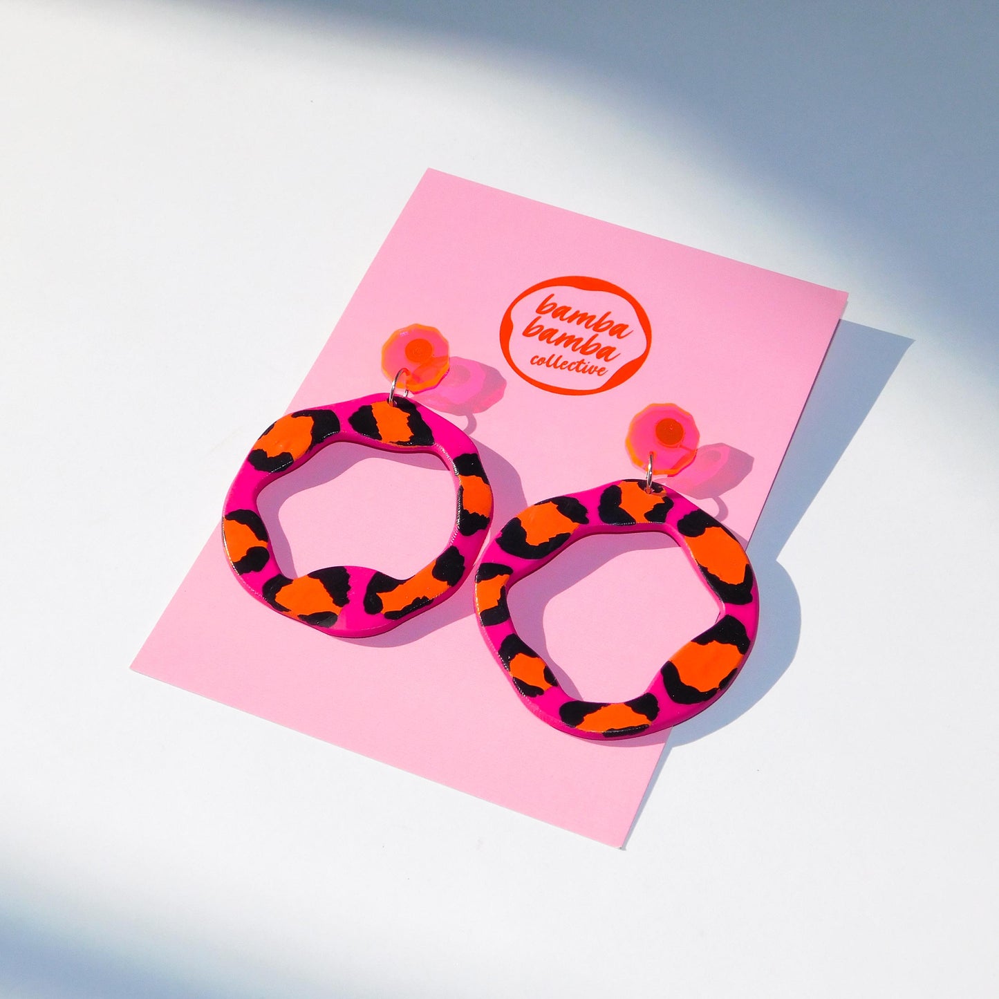 Hand Painted Gloria Dangle Earrings
