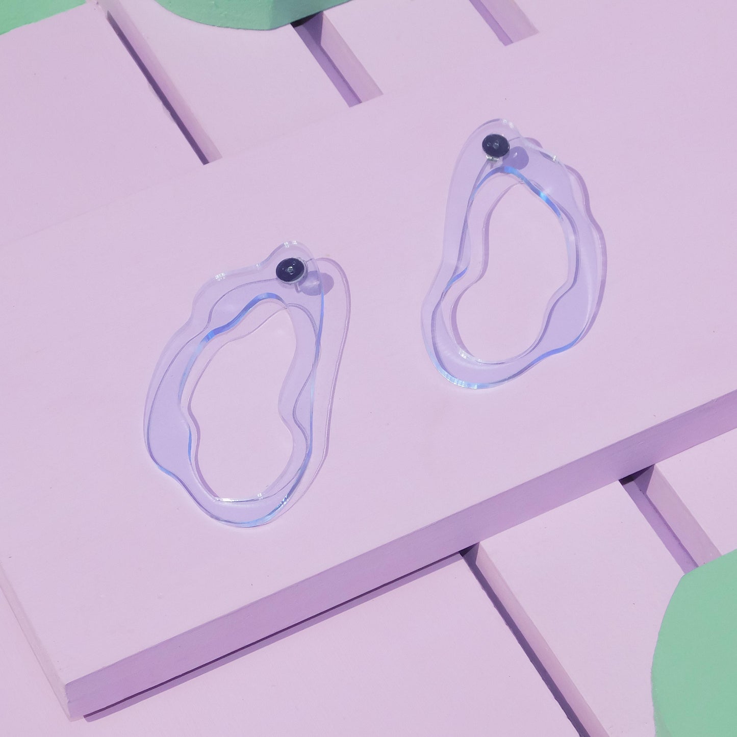 Miranda Studs Aqua - Bamba Bamba Collective