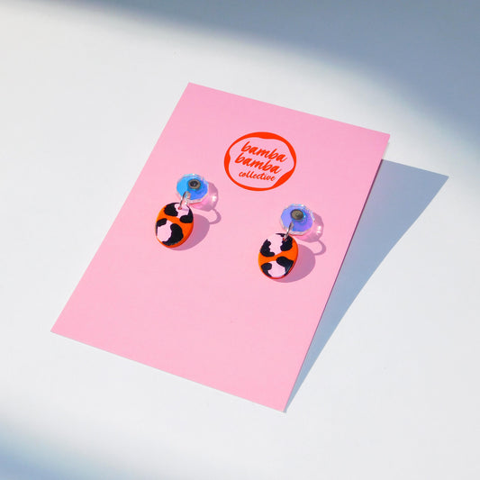Hand Painted Mini Dangle Earrings