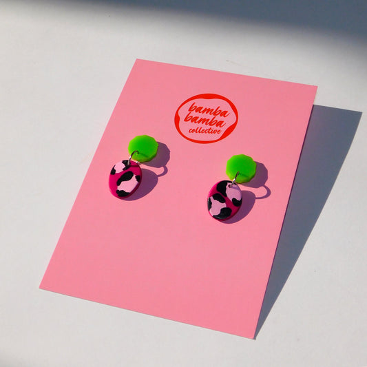 Hand Painted Mini Dangle Earrings