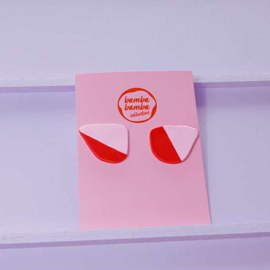 Hand-Painted Stud Earrings