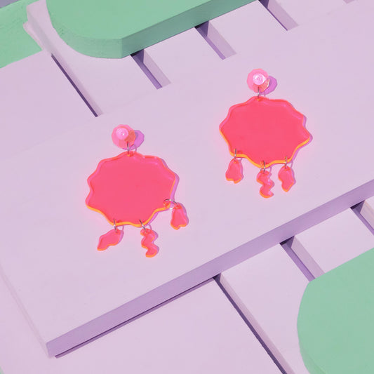 Lola Dangles Neon Pink - Bamba Bamba Collective